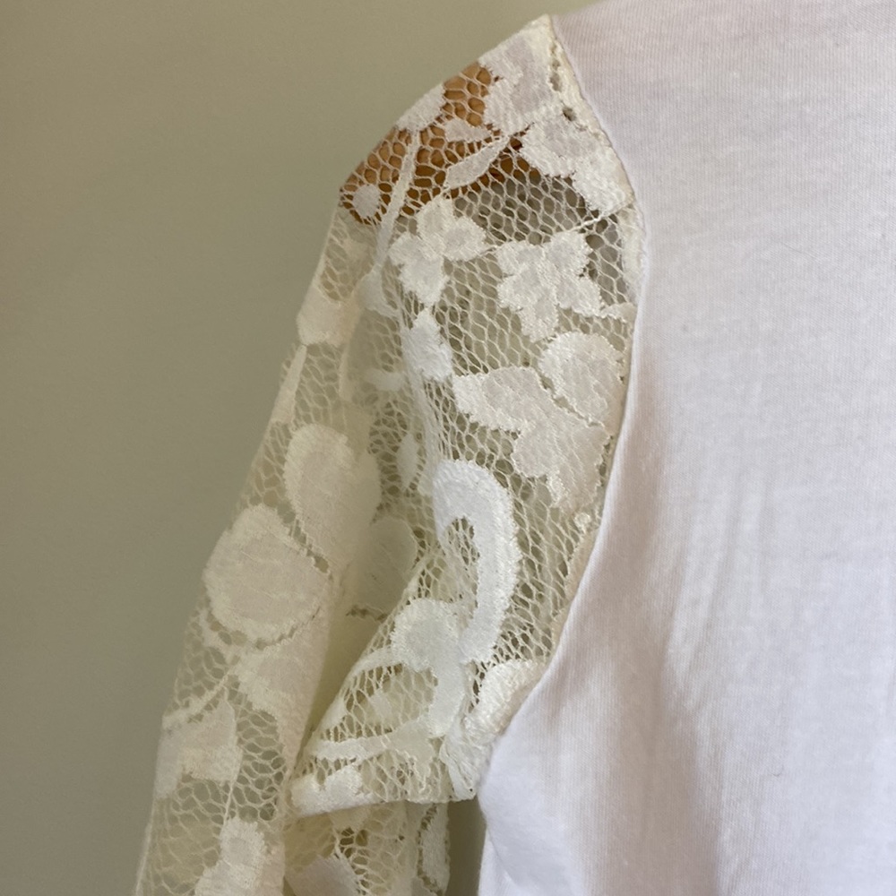 Lacey white long sleeve shirt - Picture 8 of 14